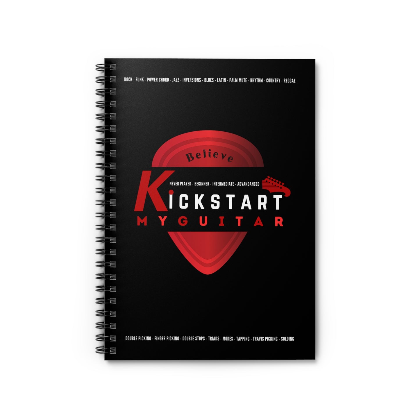 Kick Start My Guitar Note Book