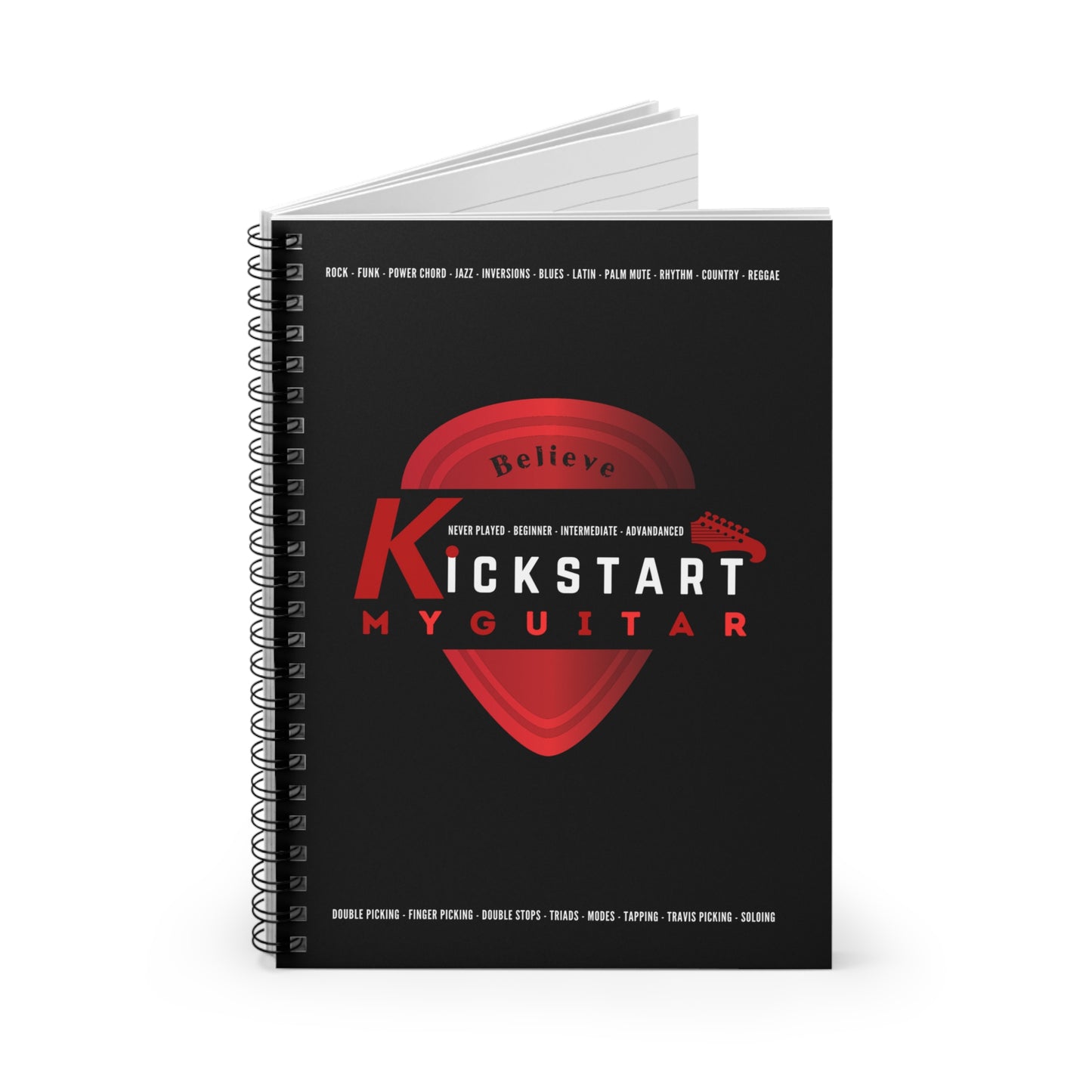 Kick Start My Guitar Note Book